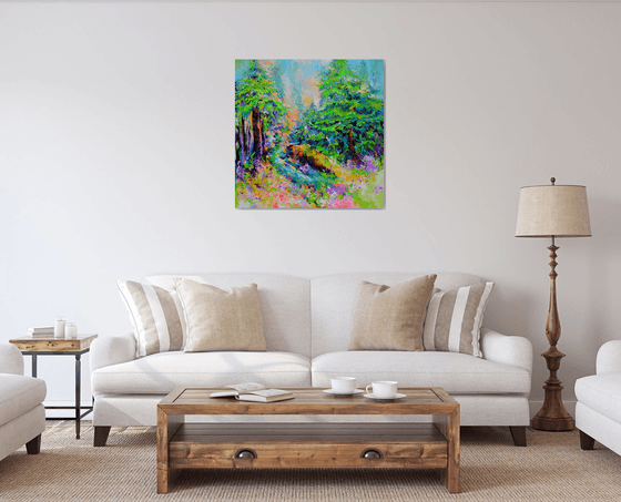 Stream in the Fir Forest