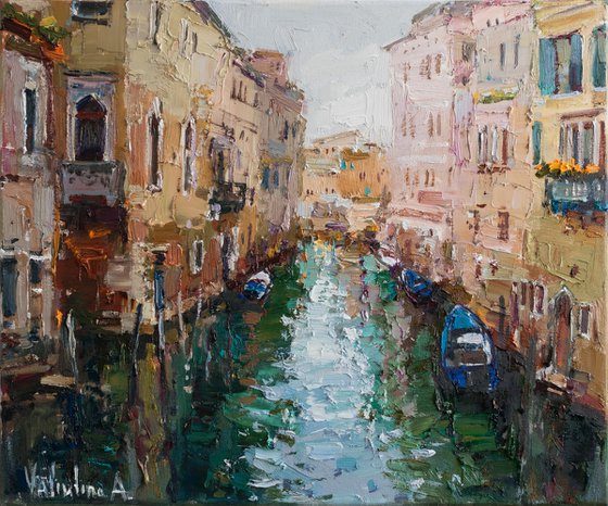 Italy - Original Oil Painting impasto art