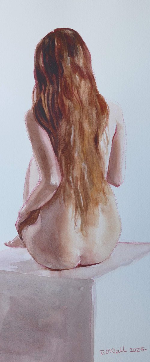 Seated female nude by Rory O’Neill