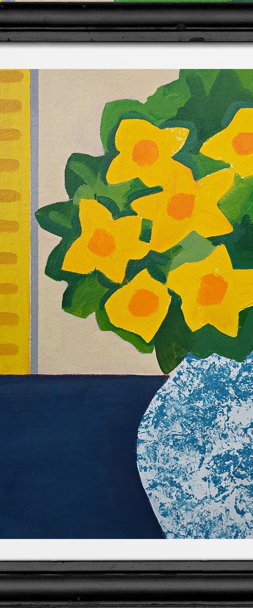 Daffodils in a Chinese Vase IV by Jan Rippingham