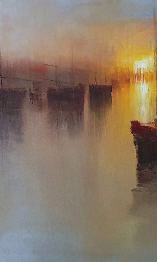 " Harbor of destroyed dreams - Farewell from Pannonian sailor " by Ivan  Grozdanovski