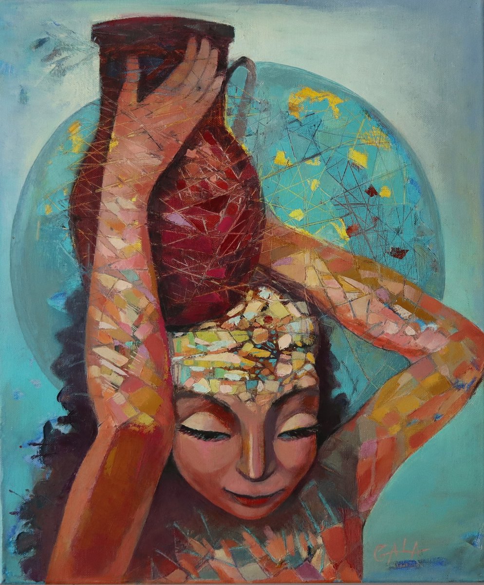 Expressive Oil Painting , Water By Galya Koleva, 18 X 22, Artwork For Sale On Artfinder