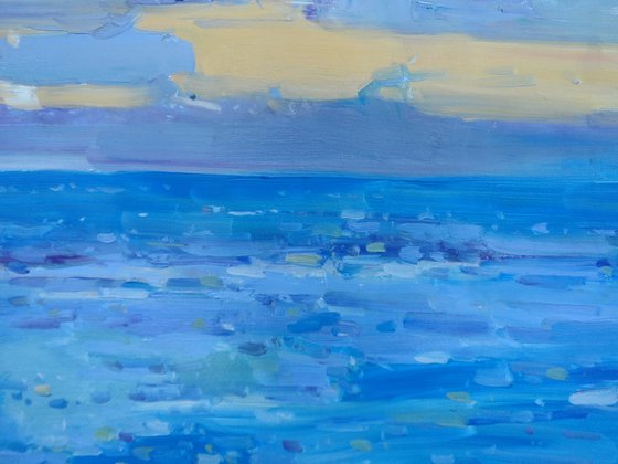 " Clouds over the sea "