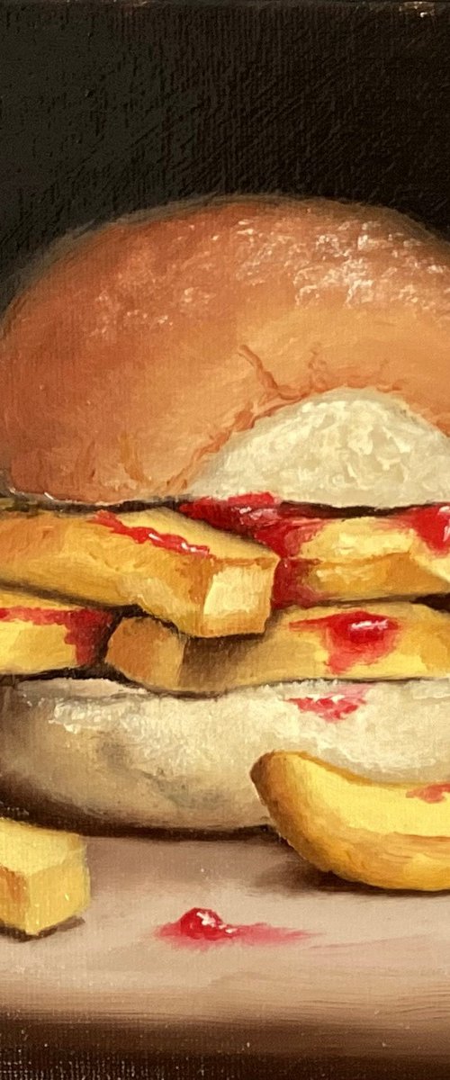 Chip bap still life by Jane Palmer Art