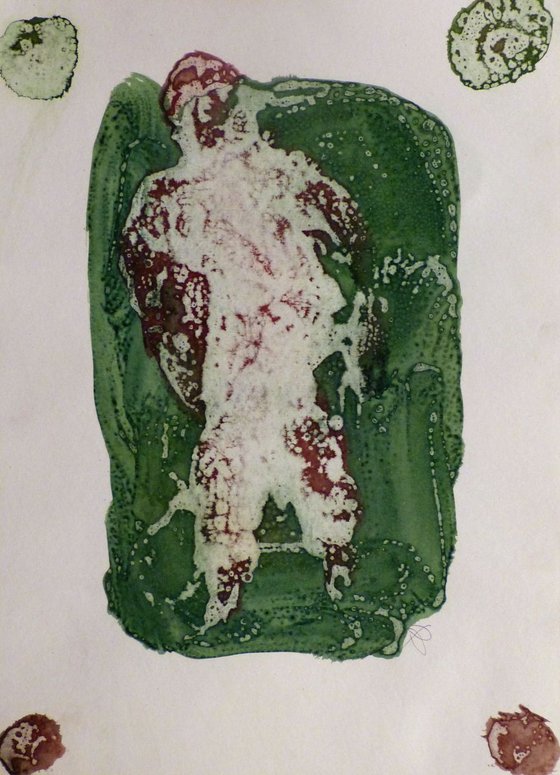 Prolegomena #67 , Acrylic on paper 42x29 cm