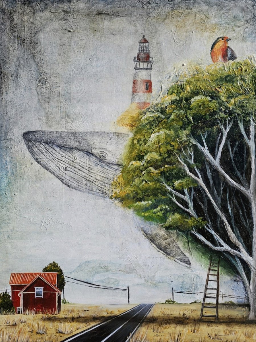 Impressionistic Animal Painting By Evgenia Smirnova, 24 X 31, Where Will Your Road Take You?, Original Artwork