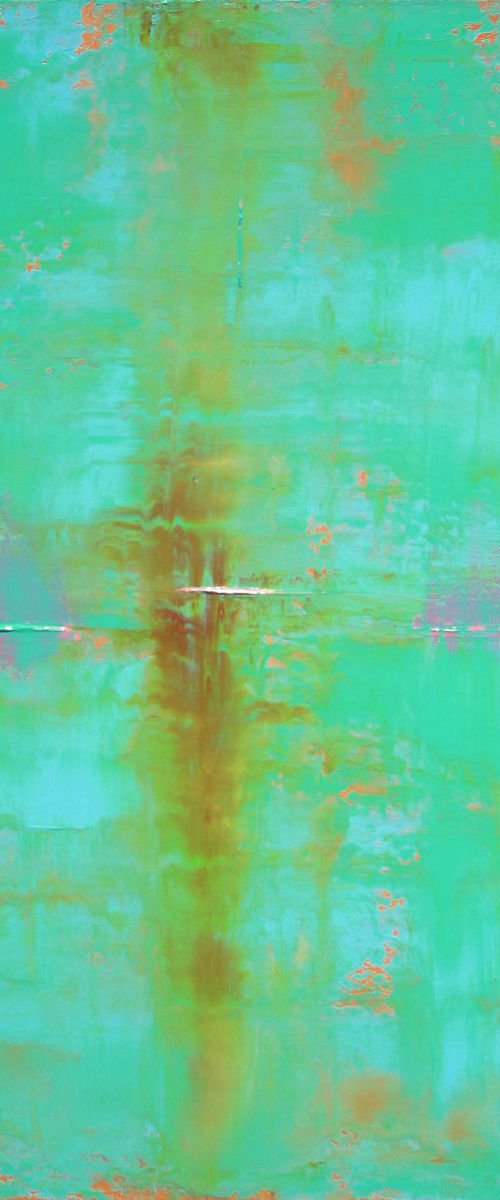 Abstract Teal Green Blue by Robert Lynn