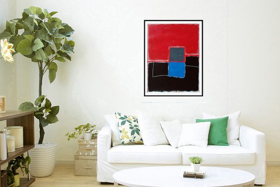 Red and black composition