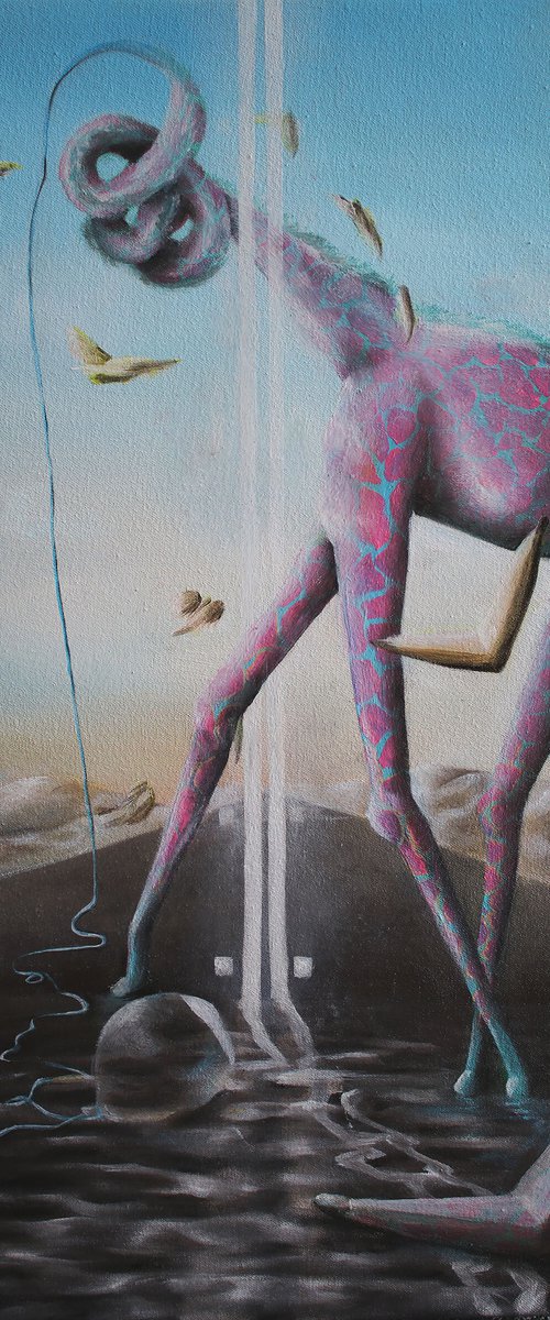 Giraffe on a Stroll by Vanessa Stefanova