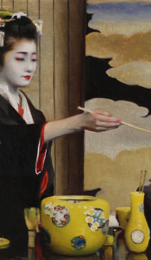 Chanoyu - japanese geisha tea ceremony by Phil Couture
