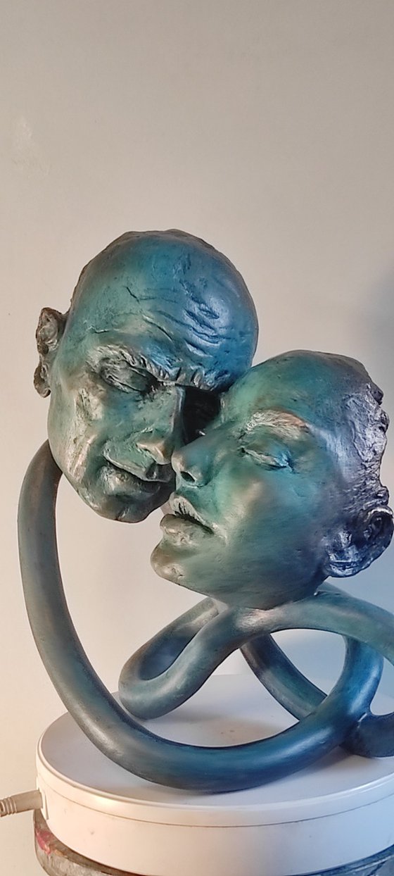 "Endless Love" unique mixedmedia sculpture