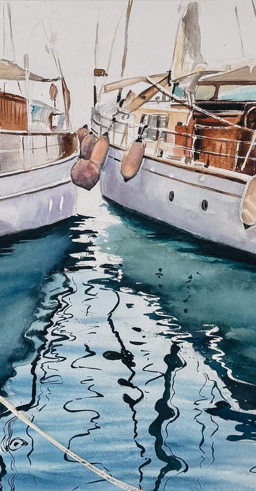 Calm marina by Irina Ponna