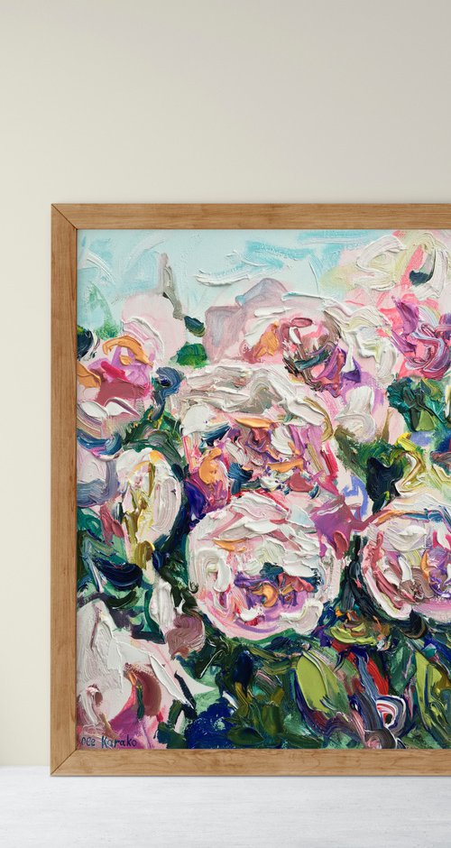 Roses Impasto by Ole Karako