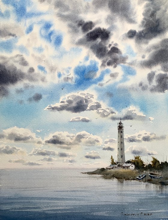 Lighthouse and Clouds #2