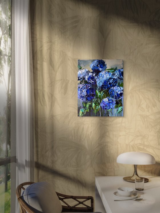 Indigo Hydrangea — Blue Floral