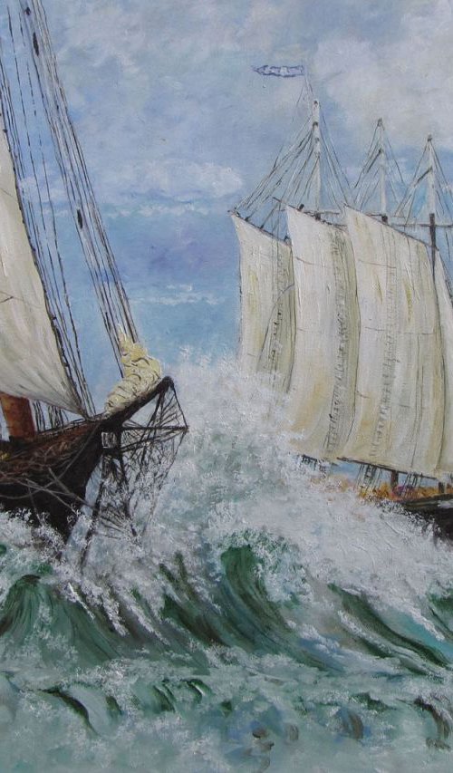 Tall Ships 2 by Christine Gaut