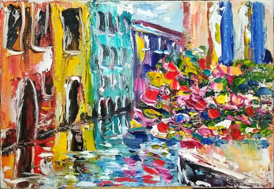 Flowers in Venice