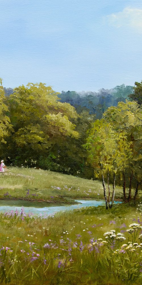 Country landscape by Tetiana Vysochynska