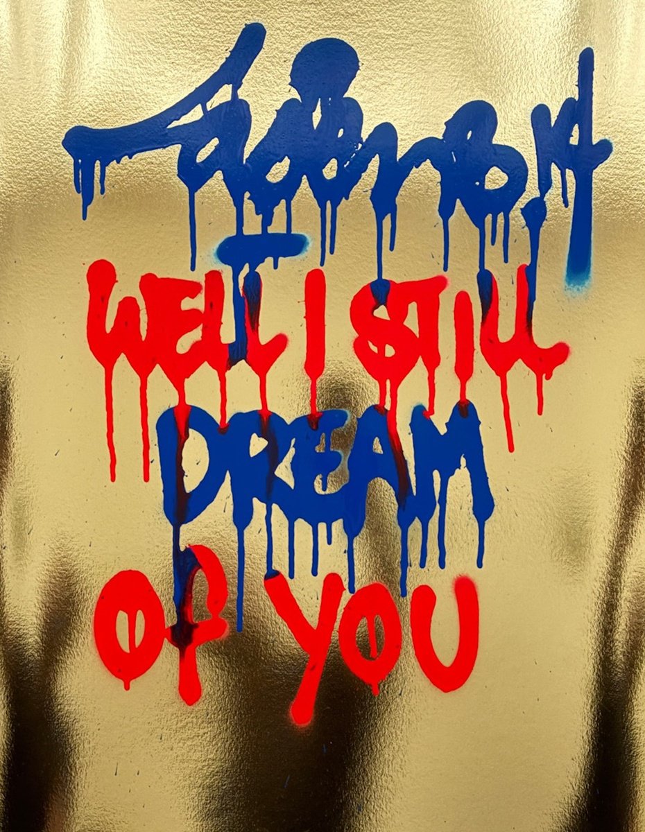 Urban And Pop Abstract Painting By Laser 3.14, 22 X 26", Well I Still Dream..., Original Artwork