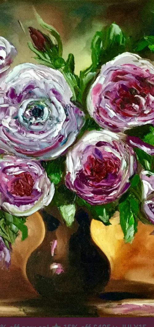 PURPLE ROSES by Olga Koval