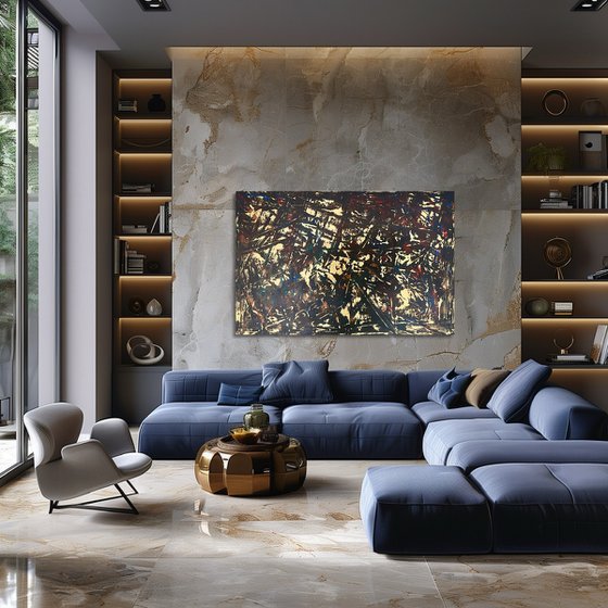 Gold Leaf 120x80x2