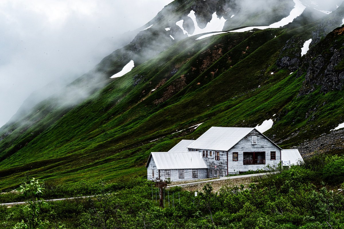 Photorealistic Landscape Photograph By David Huntzinger, 28 X 17, At The Clouds, Original Artwork