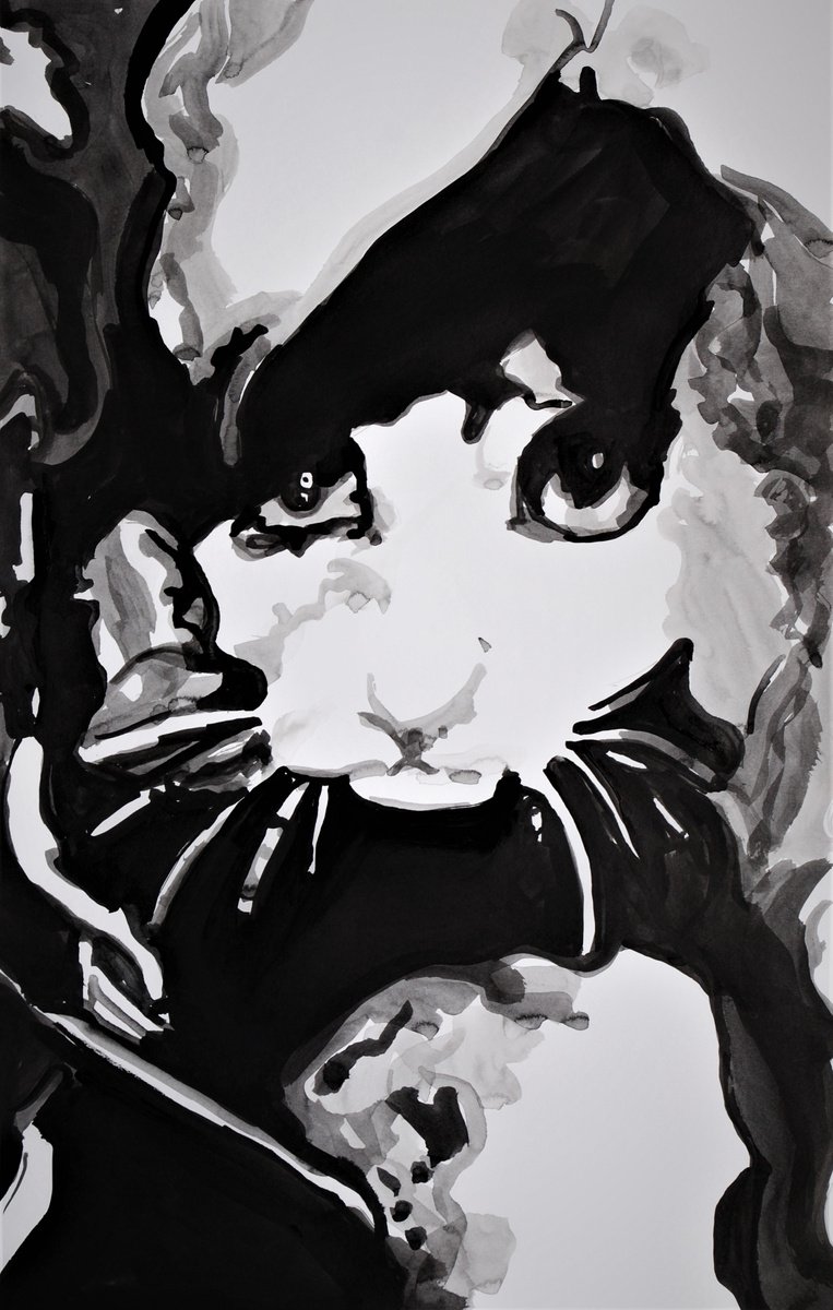Cat / 58.5 x 37 cm by Alexandra Djokic