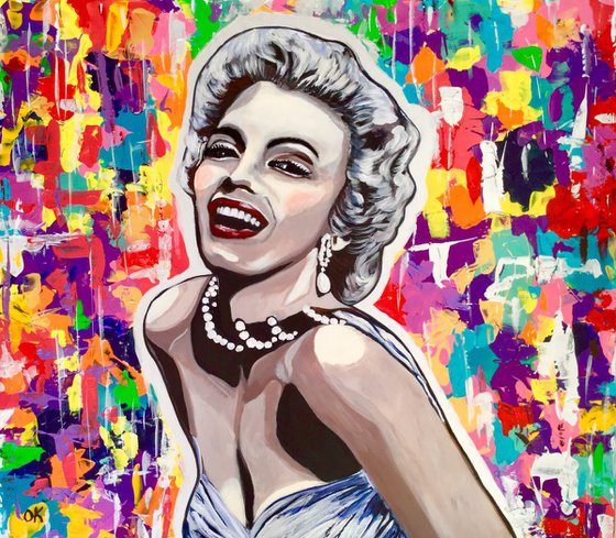 Marilyn Monroe. Goddess of Hollywood. Movie star. MODERN URBAN ART OFFICE ART DECOR HOME DECOR GIFT IDEA