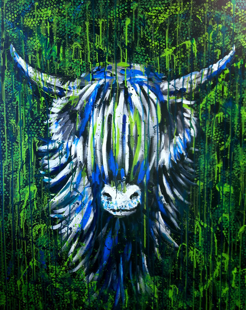 Highland cow III by Marily Valkijainen