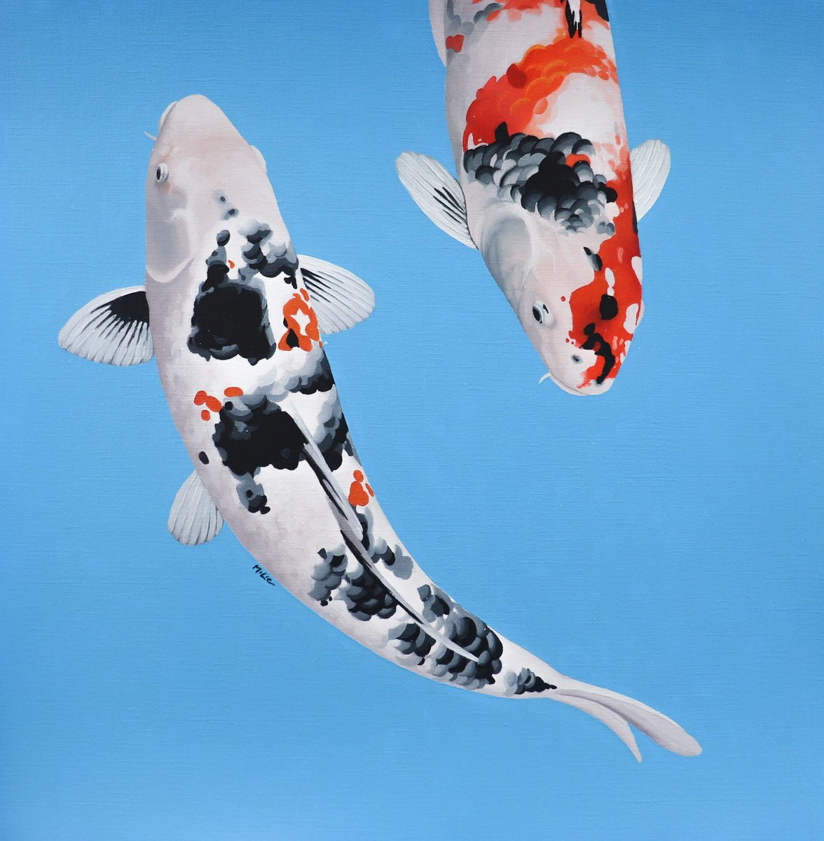 Photorealistic Animal Oil Painting By Milie Lairie, 15 X 15", I See You 138, Original Artwork