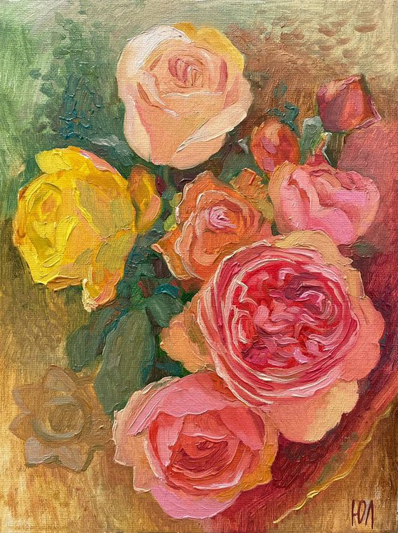 Roses flowers autumn