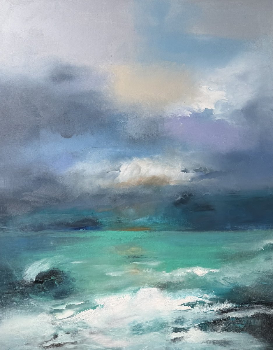 Oil Painting , Breath Of Water By Ludmila Budanov, 31 X 39, Artwork For Sale On Artfinder