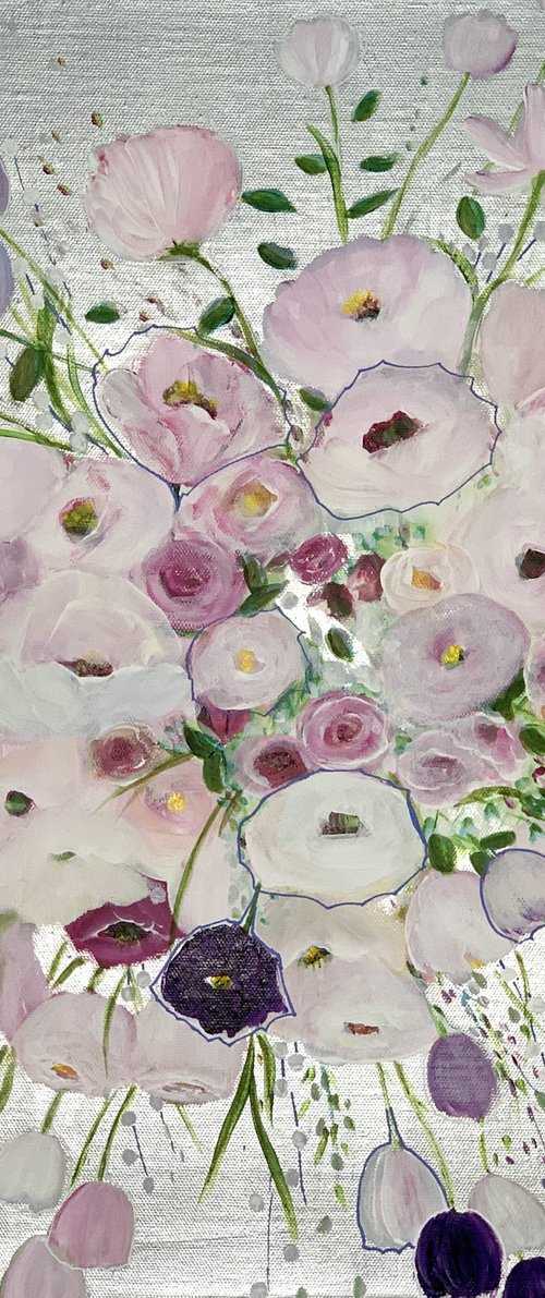 White and pink in silver by Sandra Gebhardt-Hoepfner