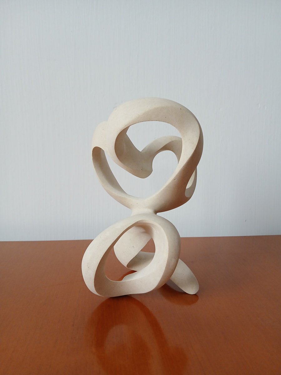 Abstract Stone Sculpture By Massimiliano Capraro, 4 X 8", Karim, Original Artwork