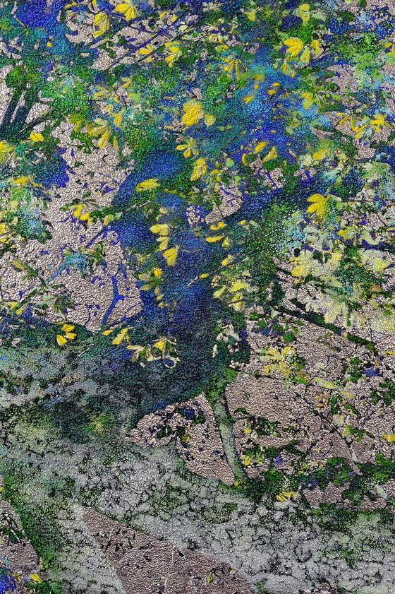 Yellow, green, blue & silver Chestnut.