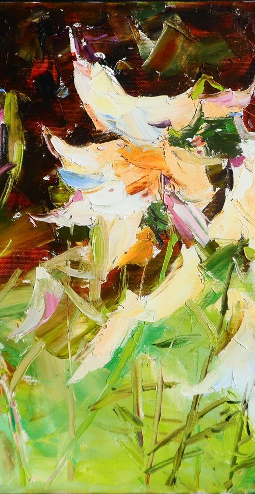 " Lilies  flowers" by Yehor Dulin