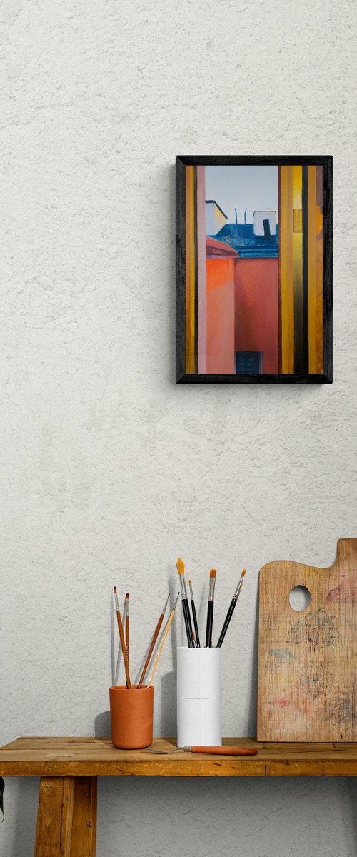 Evening's Last Lights, Cold Rooftops by Eliza Kołodziej