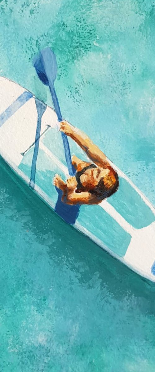Woman on Supboard by Daria Startseva