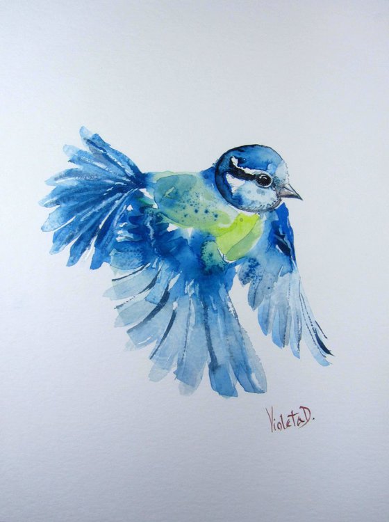 The Blue Tit in Flight