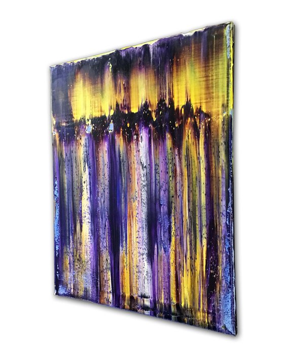 "Perfect For Each Other" - FREE USA SHIPPING - Original PMS Abstract Diptych Oil Paintings On Canvas - 32" x 20"