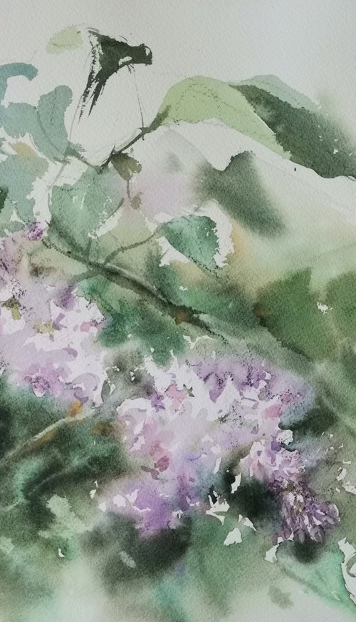 Wind in the lilac bushes #2 by Tatyana Tokareva
