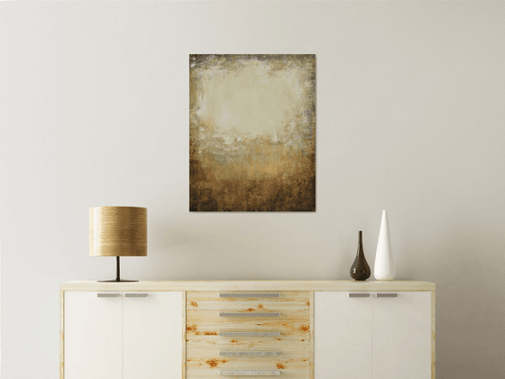 Gold Earth 210304, minimalist abstract earth tones