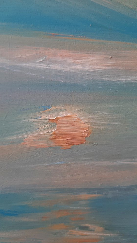 Sunrise Shimmer - semi abstract seascape