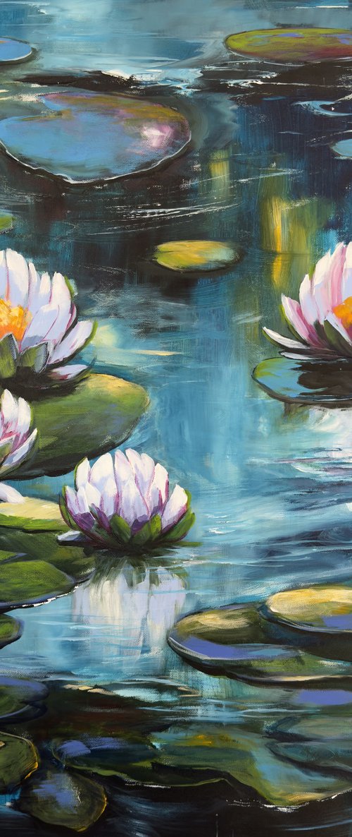 My Love For Water Lilies 6 by Sandra Gebhardt-Hoepfner