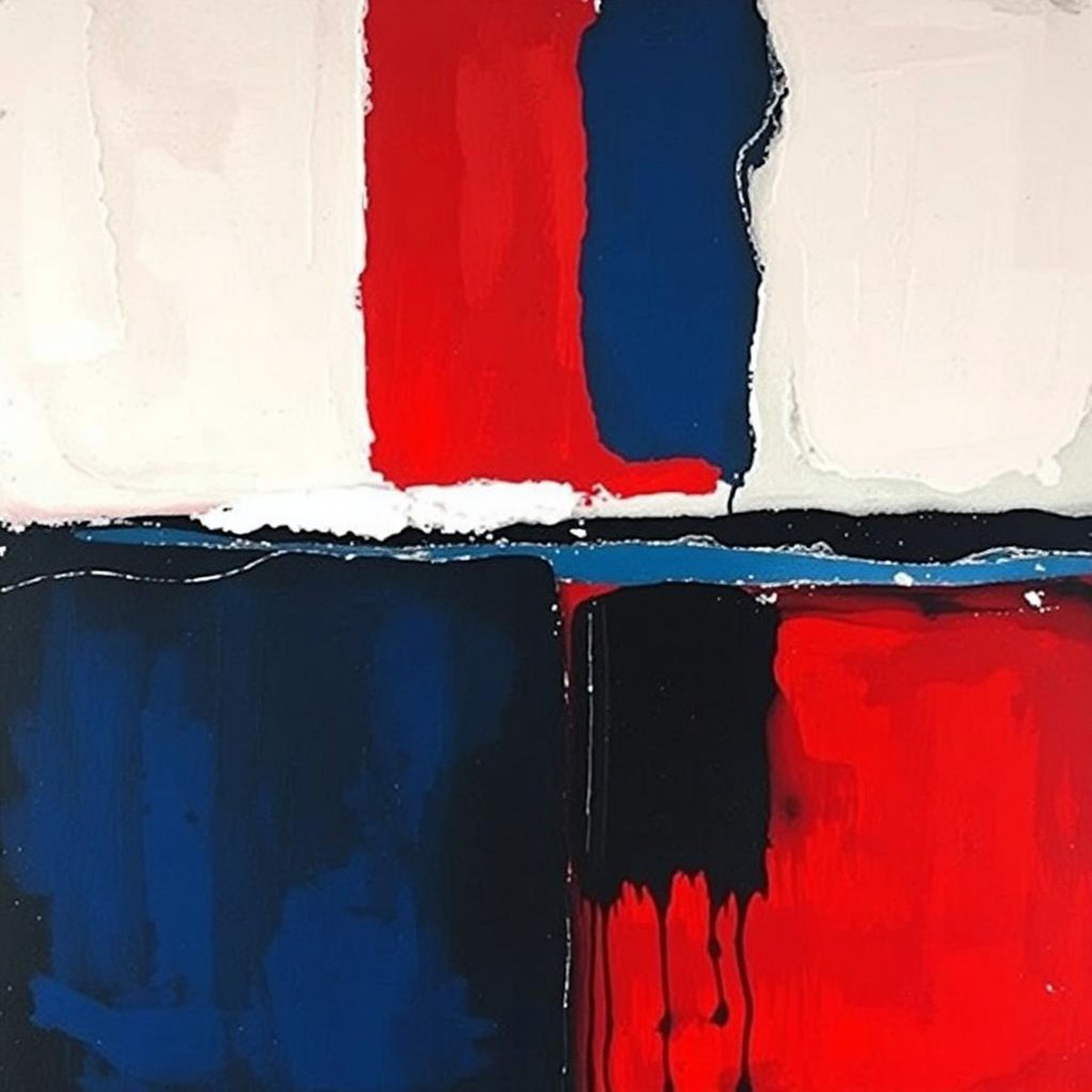 Abstract Giclee Print By Alessandro Butera, 35 X 35, Chromatic Dichotomy, Original Artwork