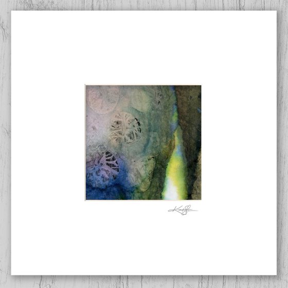 Nature's Rhythm Collection 2 - 3 Abstract Paintings in mats by Kathy Morton Stanion