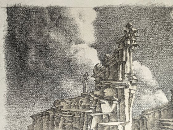 The City - Garden. Architectural fantasy