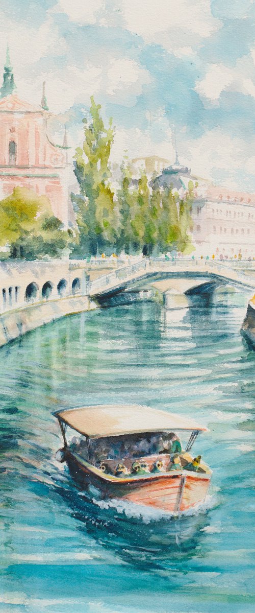 Ljubljanica River by Eve Mazur