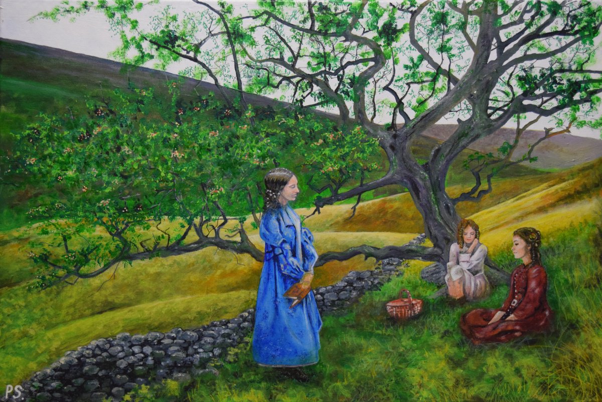Bronte Sisters on Haworth Moor by Phillip Scaife