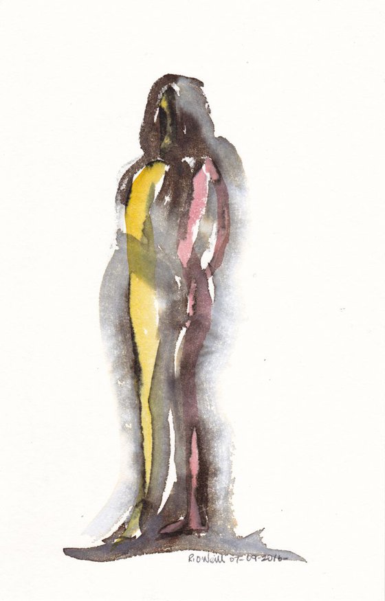 Small standing female nude
